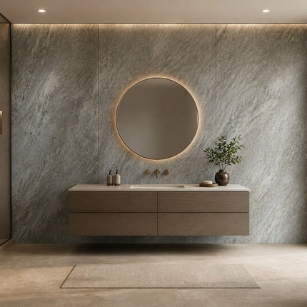PVC wandpaneel 270x120 Silver Travertine