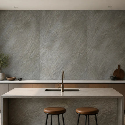 PVC wandpaneel 270x120 Silver Travertine
