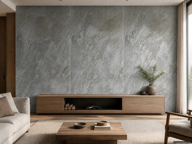 PVC wandpaneel 270x120 Silver Travertine