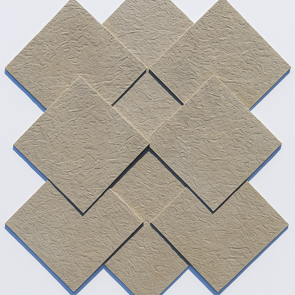 PVC Systeem Plafond 60x60 Mat Sand (Set van 8 stuks)