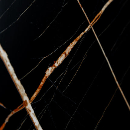 PVC wandpaneel 280x122 Black Scratched Marble