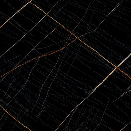 PVC wandpaneel 280x122 Black Scratched Marble