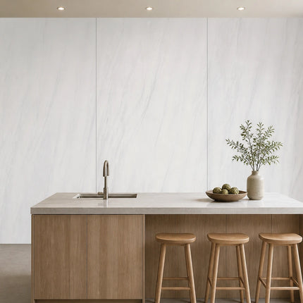 PVC wandpaneel 280x122 Misty White