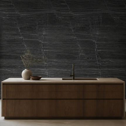 PVC wandpaneel 280x122 Black Slate