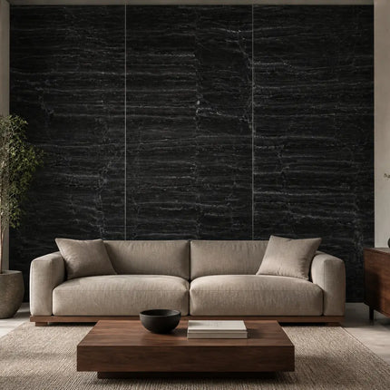 PVC wandpaneel 280x122 Black Slate
