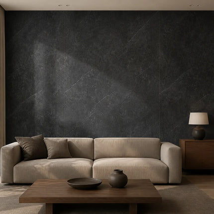 PVC wandpaneel 280x122 Anthracite Stone