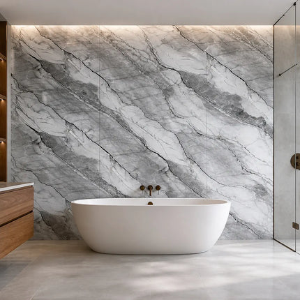 PVC wandpaneel 280x122 Grey Stone Refined