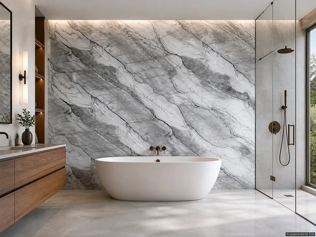 PVC wandpaneel 280x122 Grey Stone Refined