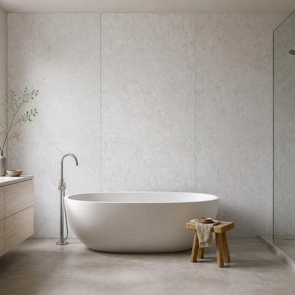 PVC wandpaneel 280x120 Mat Cremé