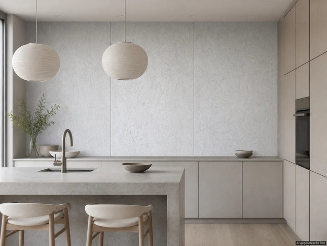 PVC wandpaneel 280x120 Mat Cremé