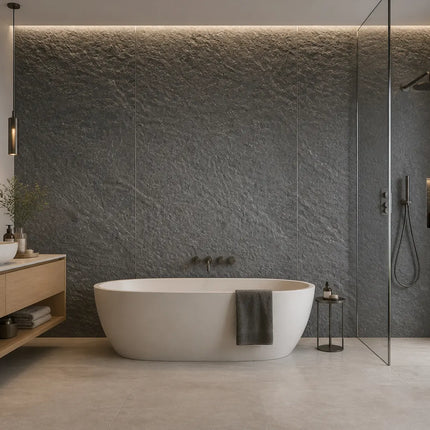 PVC wandpaneel 280x120 Mat Grey Sand
