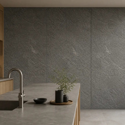 PVC wandpaneel 280x120 Mat Grey Sand