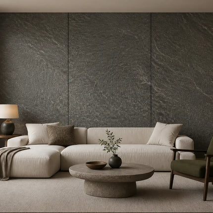 PVC wandpaneel 280x120 Mat Grey Sand
