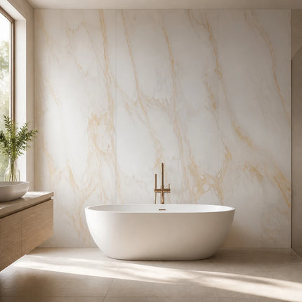 SPC Wandpaneel 280x120 Ivory Gold Marble