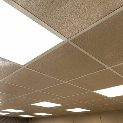 PVC Systeem Plafond 60x60 Mat Sand (Set van 8 stuks)