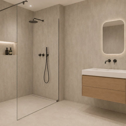SPC wandpaneel 280x122 Concrete Sandstone