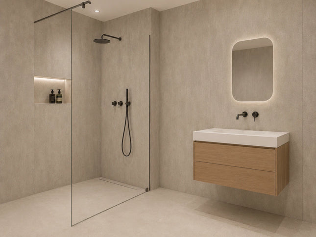 SPC wandpaneel 280x122 Concrete Sandstone