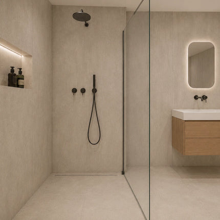 SPC wandpaneel 280x122 Concrete Sandstone