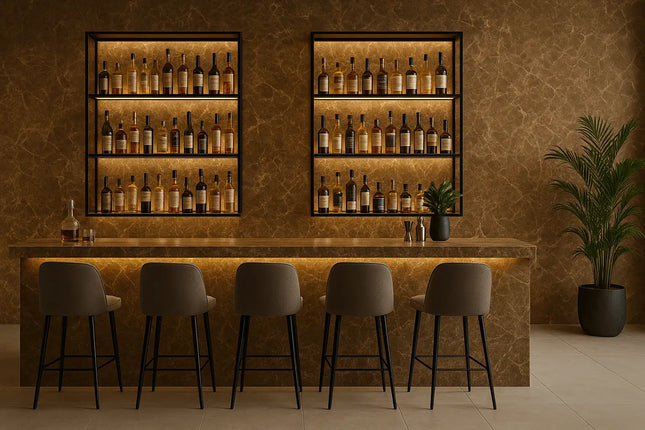 PVC wandpaneel 280x122 Gold Premium