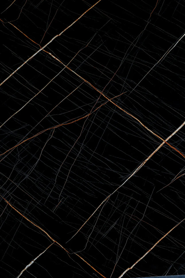 PVC wandpaneel 280x122 Black Scratched Marble