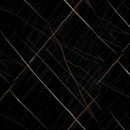 PVC wandpaneel 280x122 Black Scratched Marble