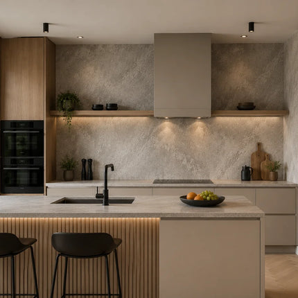 PVC wandpaneel 270x120 Silver Travertine