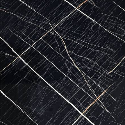 PVC wandpaneel 280x122 Black Scratched Marble