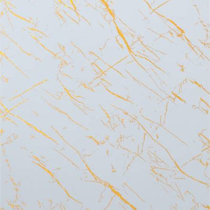 PVC wandpaneel 280x122 White Gold Marble - sample