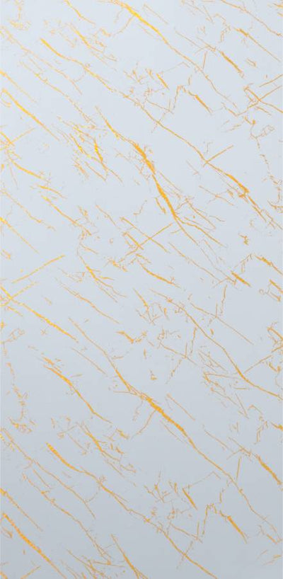 PVC wandpaneel 280x122 White Gold Marble - sample