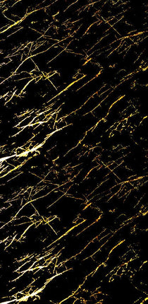 PVC wandpaneel 280x122 Black Gold Marble