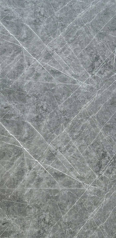 PVC wandpaneel 280x122 Scratched Dark Grey Marble - sample