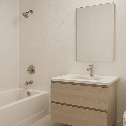 PVC wandpaneel 280x120 Mat Cremé