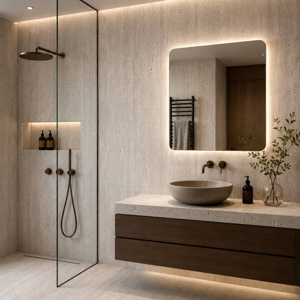 SPC Wandpaneel 280x120 Travertine Grey