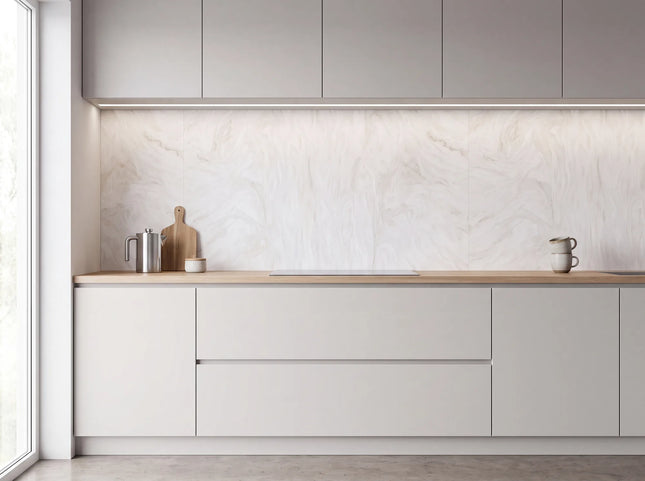 PVC wandpaneel 280x122 Creamy White