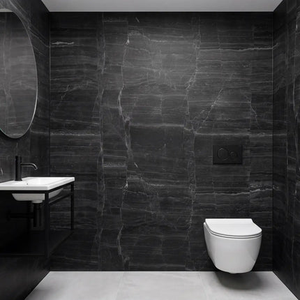 PVC wandpaneel 280x122 Black Slate