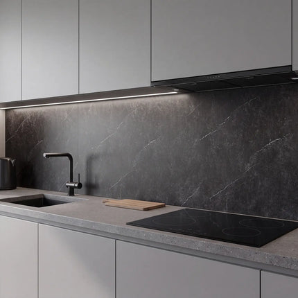 PVC wandpaneel 280x122 Anthracite Stone