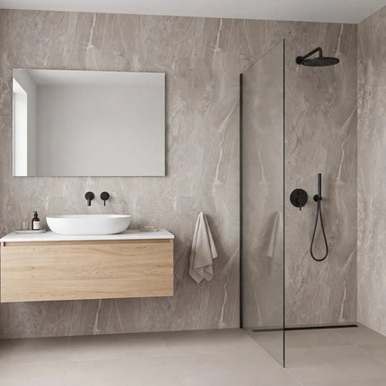 SPC wandpaneel 280x122 Crème stone