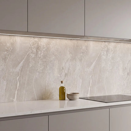 SPC wandpaneel 280x122 Crème stone