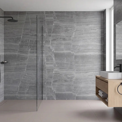 PVC wandpaneel 280x122 Grey Slate
