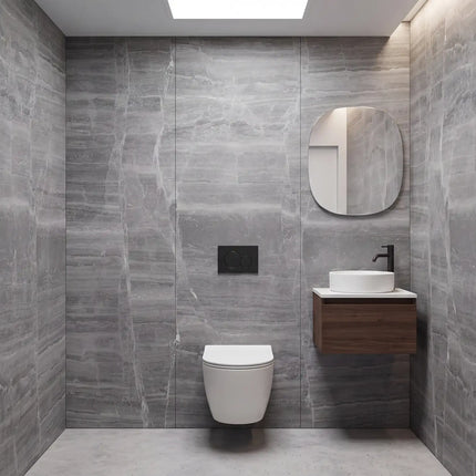PVC wandpaneel 280x122 Grey Slate