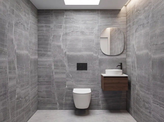 PVC wandpaneel 280x122 Grey Slate