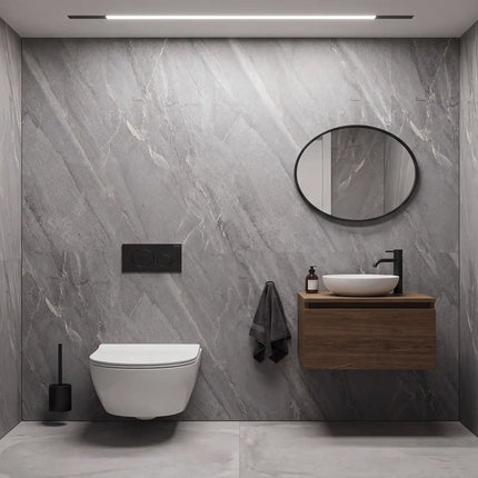 PVC wandpaneel 280x122 Graphite Marble