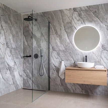 PVC wandpaneel 280x122 Grey Stone Refined