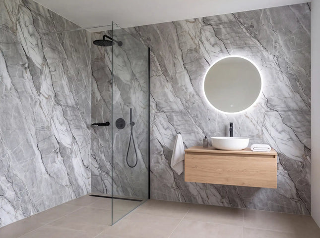 PVC wandpaneel 280x122 Grey Stone Refined