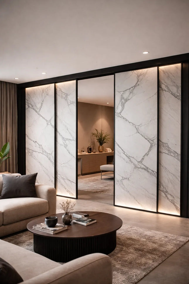 SPC wandpaneel 280x122 Arctic Marble