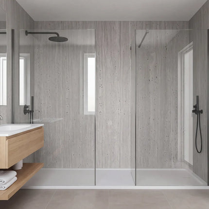 SPC Wandpaneel 280x120 Travertine Grey