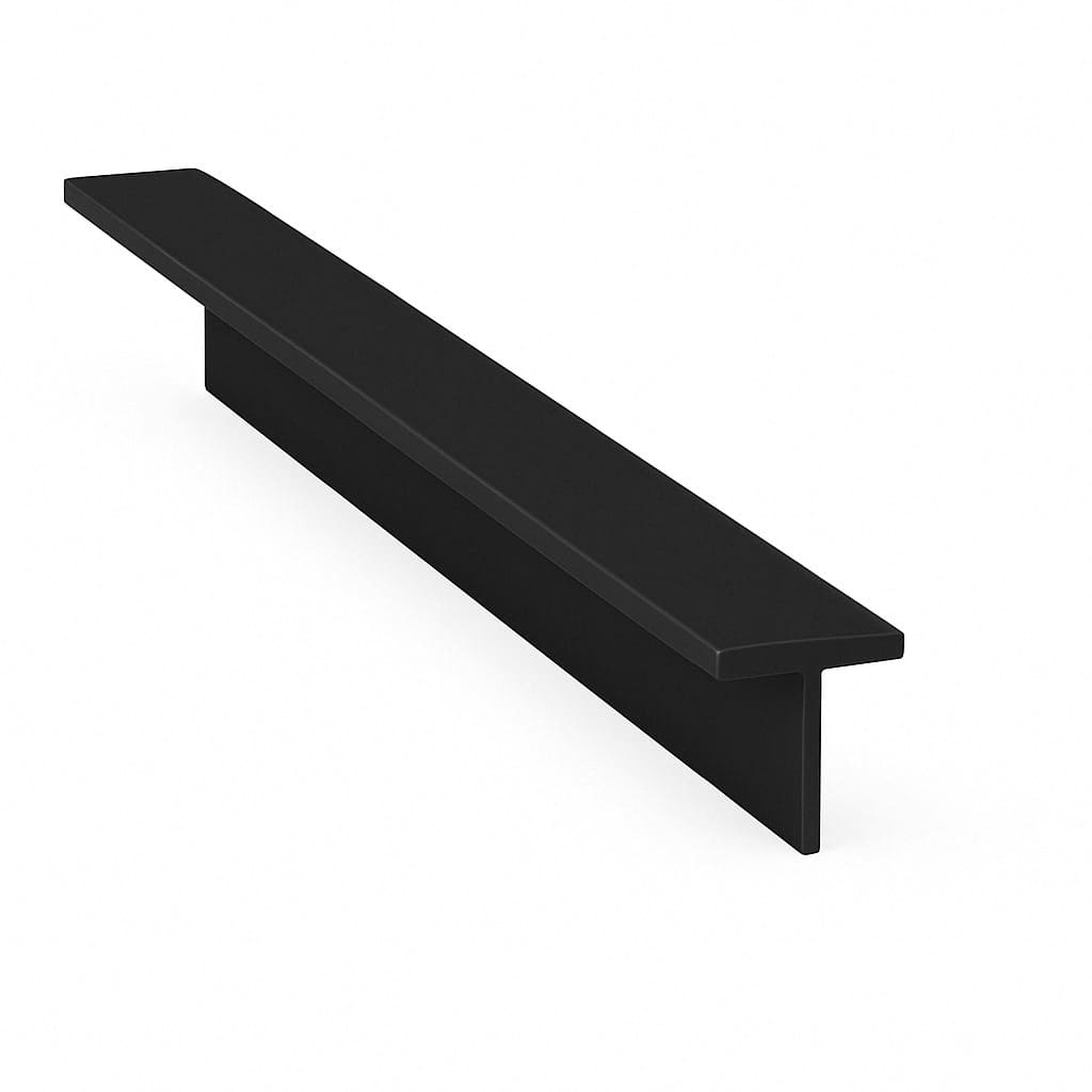 T-profiel (zwart) 245 cm